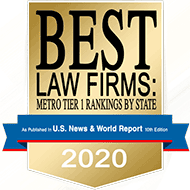 Best Law Firms : Metro Tier 1 Rankings By State | As Published in U.S. News & World Report New Edition | 2020